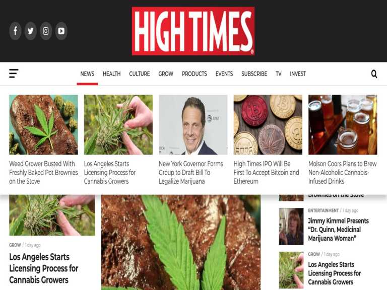 大麻月刊《High Times》　首創加密貨幣認購 IPO